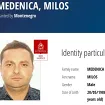 Crvena potjernica za Milošem Medenicom objavljena javno na zvaničnoj stranici Interpola