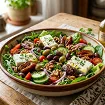 Salata sa urmama, maslinama i feta sirom