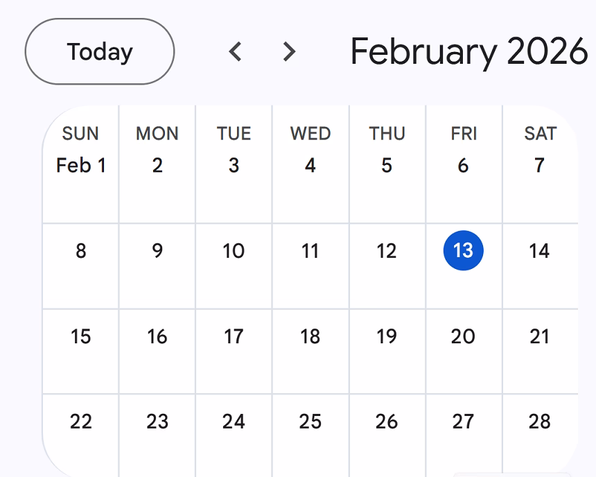 Foto: Printscreen/ Google Calendar